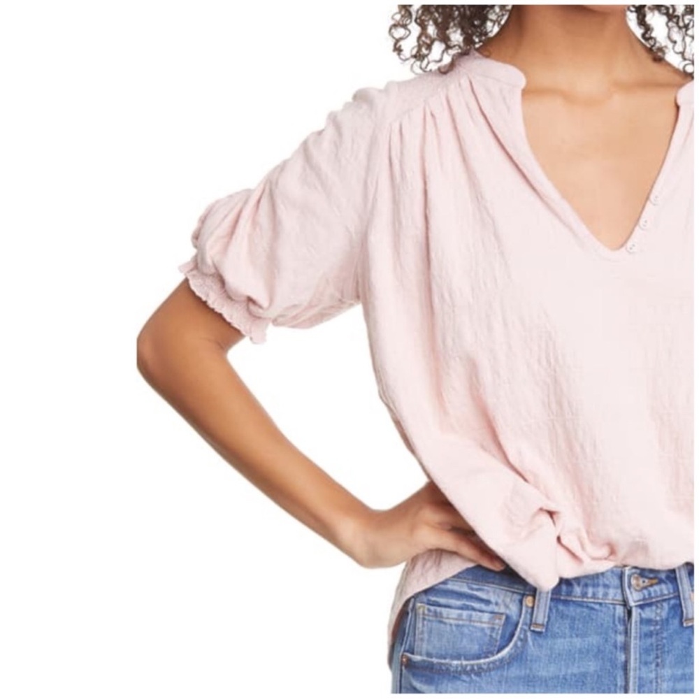 Free People Fever Dream Oversized Slouchy Split Neck Knit Top - Picture 4 of 10